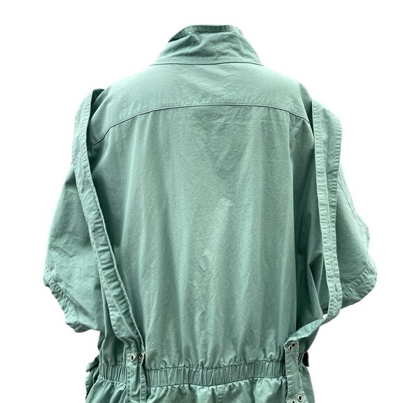 LAtiste Miami Oversize Mint Green Utility Jumpsuit Button-Front Pockets Women 4X - Picture 8 of 13